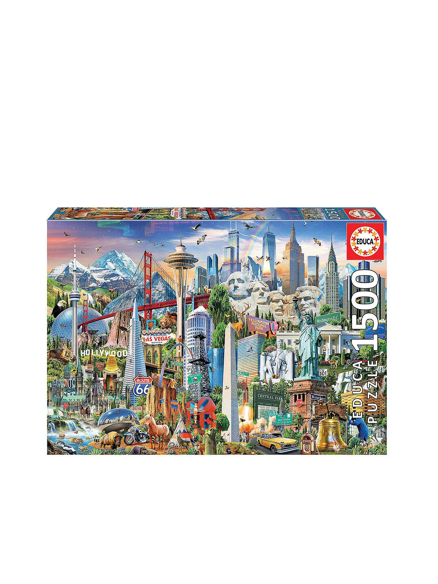 EDUCA | Puzzle - Wahrzeichen Amerika 1500 Teile | 